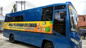 Apreasiasi Innovasi Bus Uji Swab Keliling, Wagub: Soppeng Bisa Jadi Pilot Project