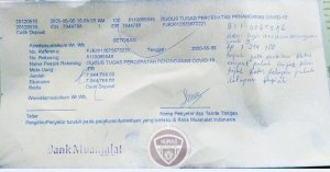 Bukti Transfer Beredar, Segini Gaji Gubernur Rusli yang Disumbangkan ke Satgas Covid-19