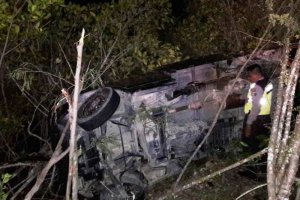 Detik-detik Pikap Terbalik, 3 Orang jadi Korban