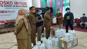 JPK Sulsel Salurkan 5000 Masker dan 100 Liter Disinfektan Ke Posko Covid-19