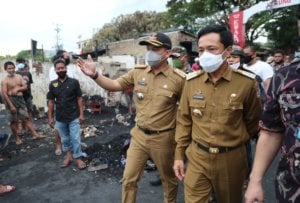 Rudy Kunjungi Lokasi Kebakaran di Kerung-kerung dan Pastikan Korban Ditangani dengan Baik