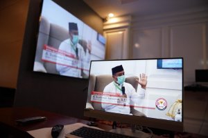 Jadi Narasumber di Acara KPID, Wagub Sulsel Bahas Jaring Pengaman Sosial di Tengah Pandemi
