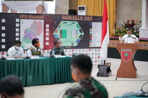 JK Beri Arahan Penanganan Covid-19 di Sulsel, Wagub Minta Pertegas Disiplin Penggunaan Masker