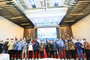 Silaturahmi Pimpinan BUMN, Yusran Paparkan Lelang Program Unggulan Covid-19