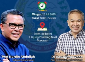 Aqua Dwipayana Motivasi Puluhan Anggota Gugus Tugas Penanganan Covid-19 Sulsel