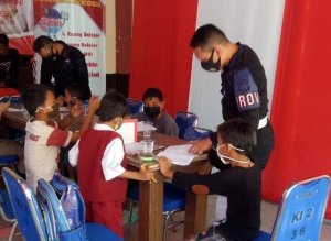 Begini Cara Brimob Batalyon A Pelopor Dukung Belajar Daring untuk Anak-anak Sekitar Asrama