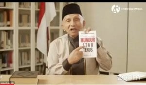 Luncurkan Buku ‘Pilihan Buat Jokowi: Maju atau Terus’, Amien Rais: Saat ini Demokrasi Tinggal Kerangka Saja