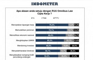 Survei UU Cipta Kerja, Seperti Ini Gambaran Opini Publik