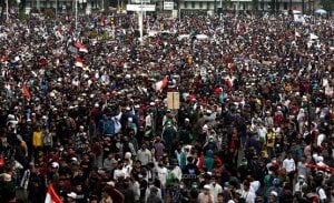 Massa Aksi 1310 ANAK NKRI di Kawasan Patung Kuda, Begini Jumlahnya
