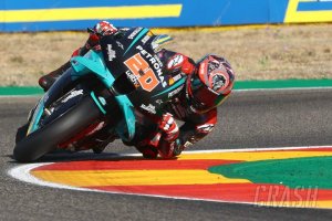Start Terdepan, Quartararo Siap Lawan Rasa Sakit Akibat 2 Kecelakaan Aneh di Aragon