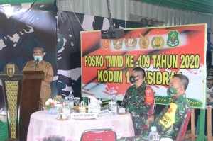 Bupati Sidrap Terima Kunjungan Tim WASEV-PJO TMMD