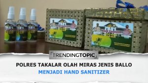Miras Jenis Ballo Kini Sudah Diolah jadi Hand Sanitizer