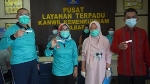 Deteksi Dini Covid-19, Seluruh Pegawai Kumham Sulbar Jalani Rapid Test