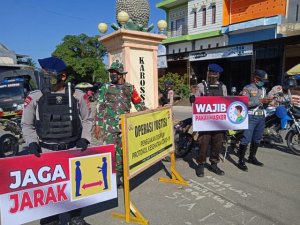 Tak Lelah Ingatkan Masyarakat Soal Masker, Polsek Karossa Gelar Operasi Yustisi Lagi