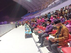 Dibuka Jokowi, Wagub Dampingi 54 Kafilah Sulsel dalam Pembukaan MTQ Tingkat Nasional di Padang