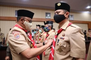 Bupati Lantik Pengurus Majelis Pembimbing Ranting Gerakan Pramuka Bantaeng
