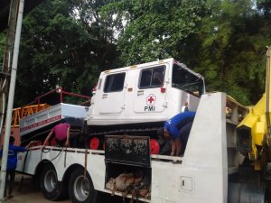 PMI Kerahkan Dua Unit Hagglund Bantu Penanganan Erupsi Merapi