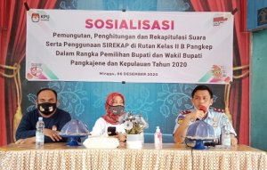 Jelang Pemilu, KPU Sosialisasikan Pilkada di Rutan Pangkajene