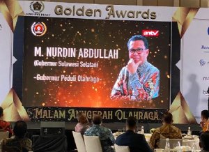 Nurdin Abdullah Raih Penghargaan Gubernur Peduli Olahraga