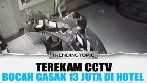 Terekam CCTV, Bocah ini Nekat Gasak Uang Rp 13 juta di Hotel Mewah