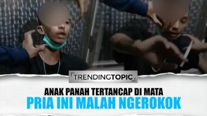 Meski Anak Panah Tertancap di Mata, Pria ini Malah Sempat Merokok