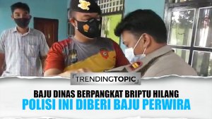 Baju Dinas Hilang saat Gempa, Polisi Berpangkat Briptu ini Diberi Baju Perwira