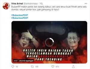 Hastag ‘Bubarkan PDIP’ Trending di Twitter