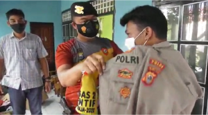Baju Dinasnya Tertimbun Reruntuhan, Briptu Rahmat dapat Baju Berpangkat Iptu