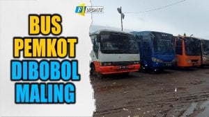 Tiga Bus Pemkot Makassar Dibobol Maling, Aki Hingga TV Raib