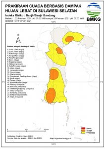 Peringatan! Berikut Kabupaten/Kota di Sulsel Berpotensi Banjir Bandang
