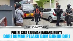 Geledah Rumah Pelaku Bom Bunuh Diri, Polisi Sita Sejumlah Barang Bukti
