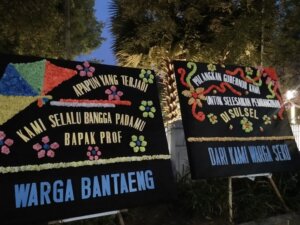Banjir Karangan Bunga di Rujab Nurdin Abdullah, Warga Seko: Pulangkan Gubernur Kami