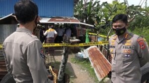 Rumah Kayu Bercat Biru jadi Saksi Bisu Penembakan Terduga Teroris di Makassar