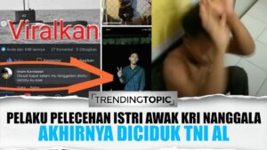 Lecehkan Istri Awak KRI Nanggala 402, Pemuda ini Menangis Minta Ampun saat Ditangkap