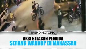 Nekat! Belasan Pemuda Serang Warkop Hingga Ancam Polisi dengan Anak Panah