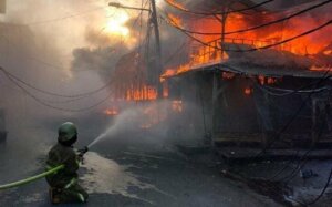 40 Unit Kios Pasar Kambing Tanah Abang Terbakar, Kerugian Ditaksir Rp1 Miliar