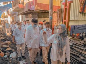 Kebakaran Jelang Lebaran, Divisi Bencana dan Sosial Partai Gerindra Kota Makassar Salurkan Bantuan