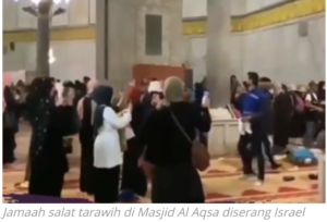 Polisi Israel Serang Masjid Al Aqsa, Puluhan Jamaah Tarawih Terluka