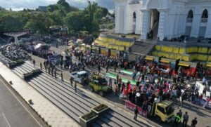 Warga Soppeng Turun ke Jalan dalam Aksi Bela Palestina