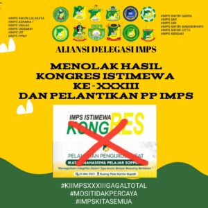 Aliansi IMPS Tolak Hasil Kongres dan Pelantikan PP IMPS XXXIII