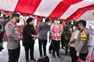 Panglima TNI, Kapolri, hingga Puan Maharani Tinjau Posko Penyekatan di Pelabuhan Bakauheni
