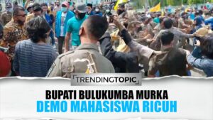 Detik-detik Bupati Bulukumba Murka hingga Tendang Ban, 100 Hari Kerjanya Diprotes Mahasiswa