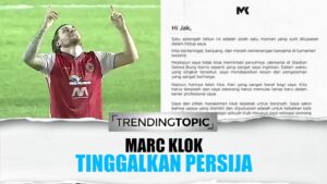 Usai Antar Juara Piala Menpora, Mark Klok Resmi Tinggalkan Persija