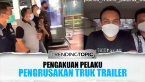 Pengakuan Pengemudi Pajero, Pelaku Pengrusakan Truk Trailer