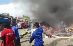 Api Lahap Habis Pasar di Pangkep, Warga Berkali-kali Minta Bantuan