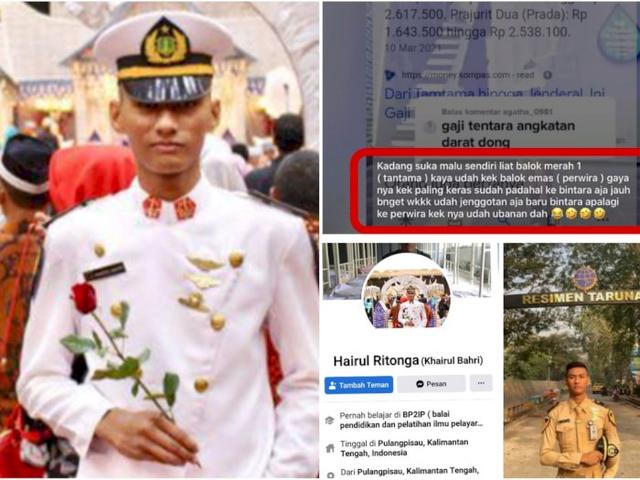 Viral! Hina Prajurit Tamtama yang Bergaji Kecil, Taruna Pelayaran Ini Akhirnya Minta Maaf!