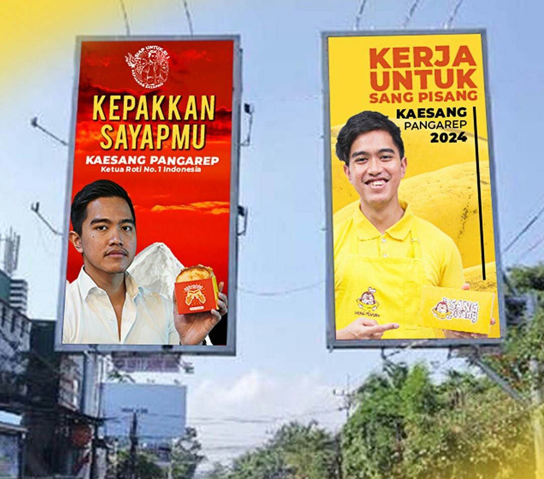 Putra Jokowi ‘Tantang’ Puan, Tebar Baliho Kepakkan Sayapmu Siap untuk RI 1