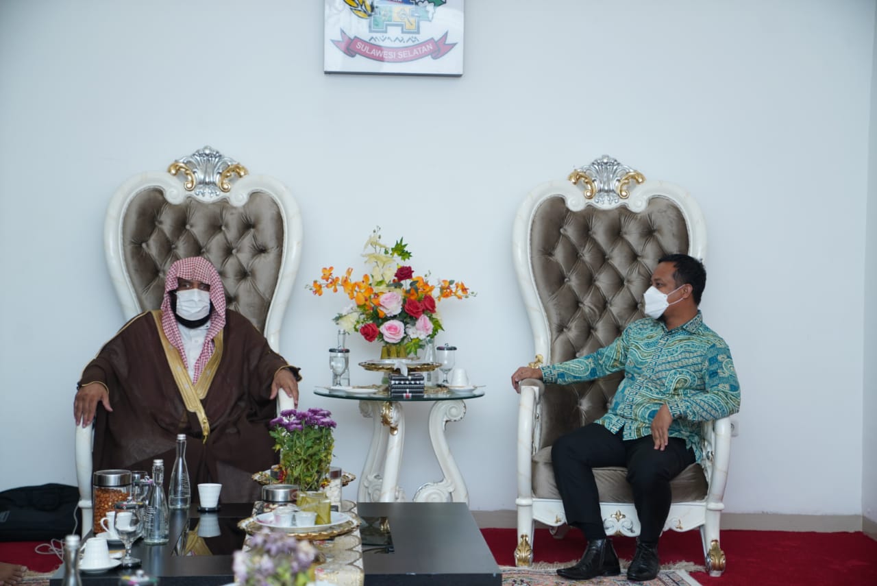Penasehat Duta Besar Arab Saudi untuk Indonesia Silaturahmi ke Plt Gubernur Sulsel