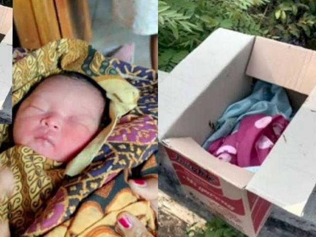 Kasihan! Bayi Cantik Ini Ditemukan Dalam Kardus Mie dengan Mulut Tertutup Plester