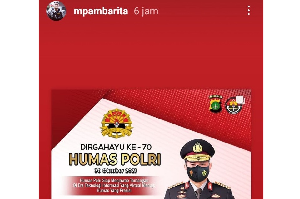 Humas Polri Berulang Tahun, Aipda MP Ambarita Bereaksi